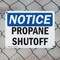 Signmission Propane Shutoff, 10 in W x Rectangle, Plastic OS-2PACK-NS-P-710-L-17891 - alternate 3